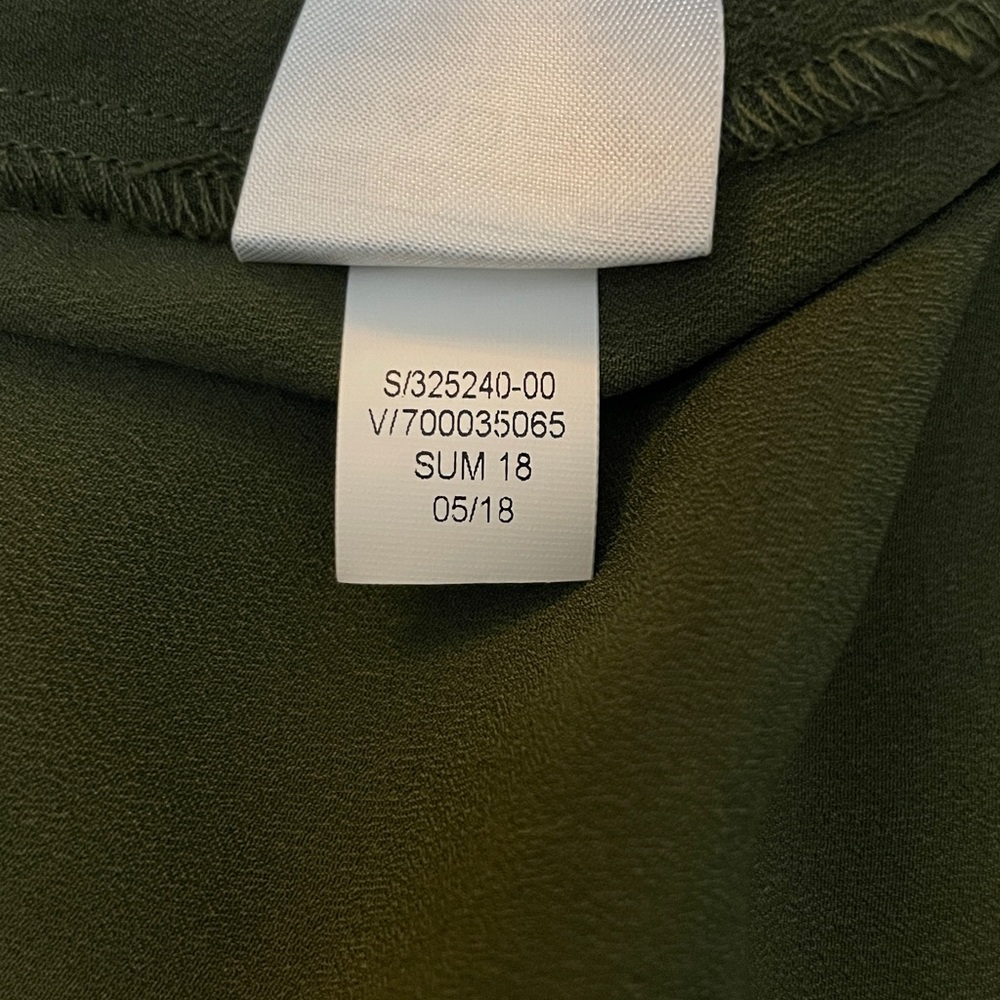 NWT Banana Republic Womens High-Neck Sleeveless Top in dark olive color - Picture 8 of 11